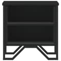 Miniatyrbilde 6 av 11: vidaXL Nattbord svart 2 stk 40x30x40 cm konstruert tre