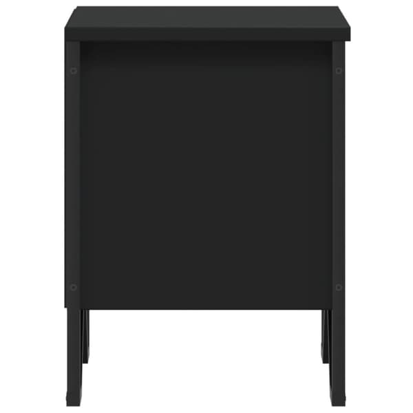 vidaXL Nattbord svart 2 stk 40x30x40 cm konstruert tre