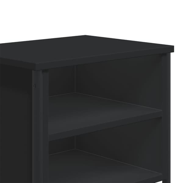 vidaXL Nattbord svart 2 stk 40x30x40 cm konstruert tre