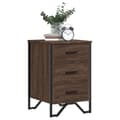 Miniatyrbilde 5 av 11: vidaXL Nattbord brun eik 40x41x60 cm konstruert tre
