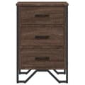 Miniatyrbilde 6 av 11: vidaXL Nattbord brun eik 40x41x60 cm konstruert tre