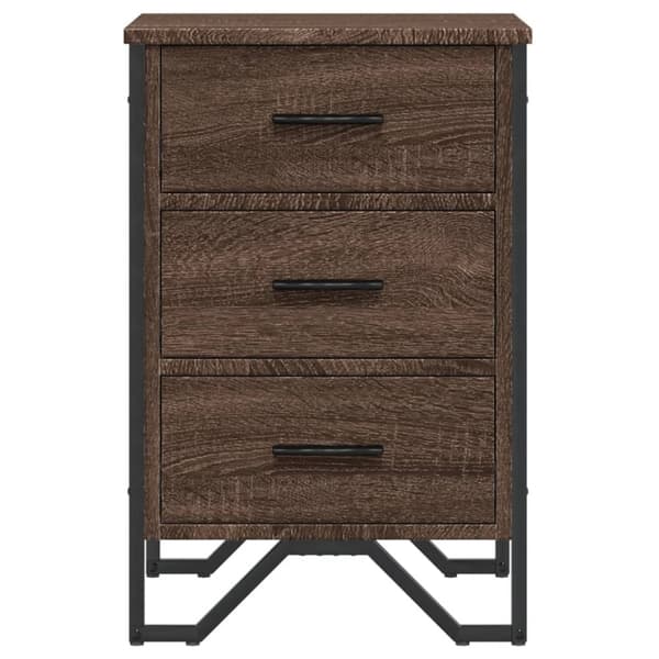 vidaXL Nattbord brun eik 40x41x60 cm konstruert tre
