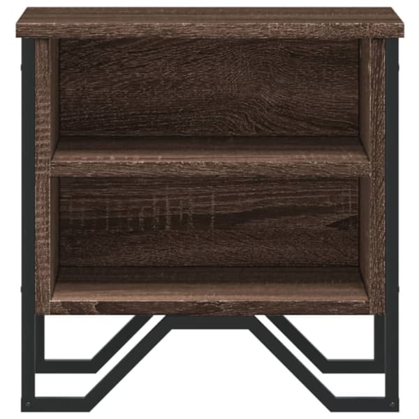 vidaXL Nattbord brun eik 40x30x40 cm konstruert tre