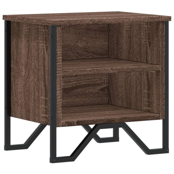 vidaXL Sängbord brun ek 40x30x40 cm konstruerat trä