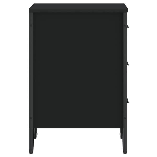 vidaXL Yöpöytä musta 40x41x60 cm tekninen puu