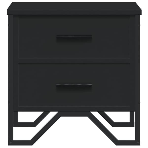 vidaXL sengeborde 2 stk. 40x30x40 cm konstrueret træ sort