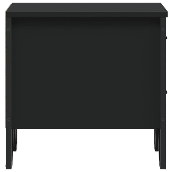 vidaXL sengeborde 2 stk. 40x30x40 cm konstrueret træ sort