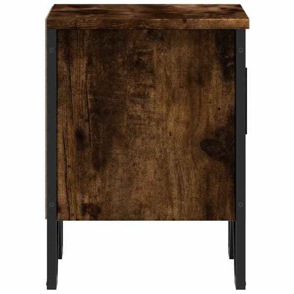 vidaXL sengebord 40x30x40 cm konstrueret træ røget egetræsfarve