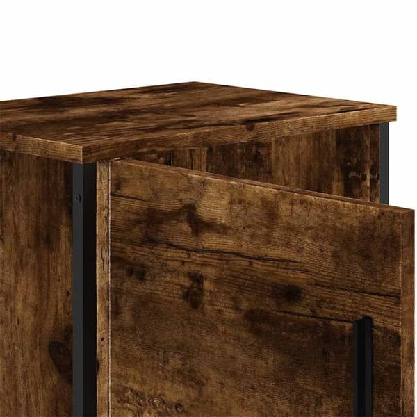 vidaXL sengebord 40x30x40 cm konstrueret træ røget egetræsfarve