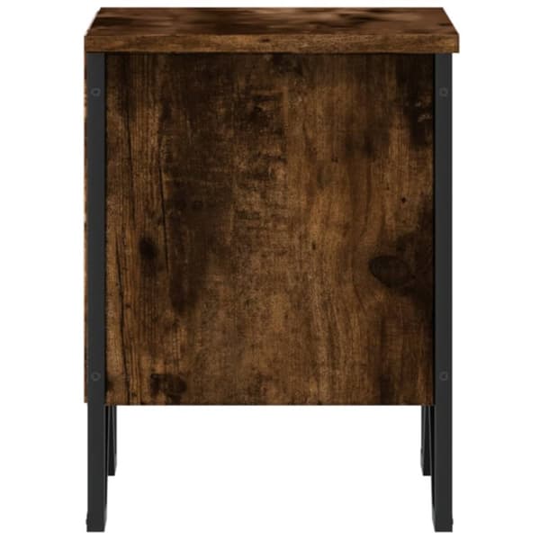 vidaXL Nattbord røkt eik 2 stk 40x30x40 cm konstruert tre