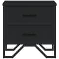 Miniatyrbilde 6 av 11: vidaXL Nattbord 2 stk svart 40x30x40 cm sponplate