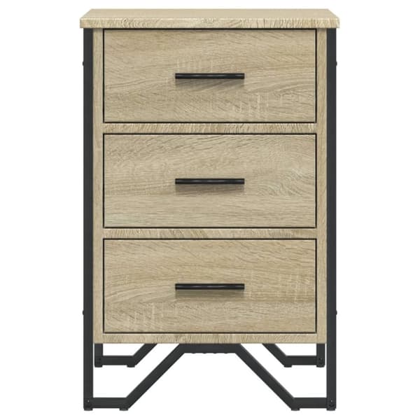 vidaXL sengebord 40x41x60 cm konstrueret træ sonoma-eg
