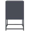 Miniatyrbilde 8 av 11: vidaXL Nattbord 2 stk antrasitt 36x39x60,5 cm stål