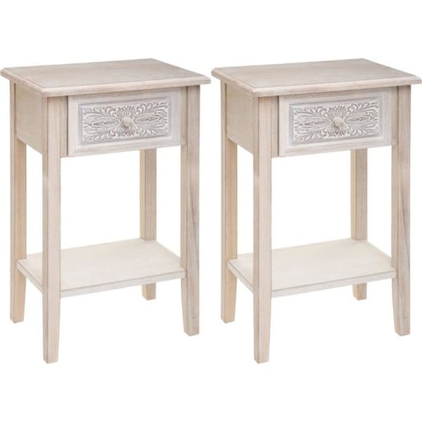 Set med 2 sängbord med 1 låda "Hina" Atmosphera