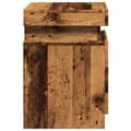 Miniatyrbillede 8 af 11: vidaXL sengebord 35x39x55 cm LED-lys konstrueret træ gammelt trælook