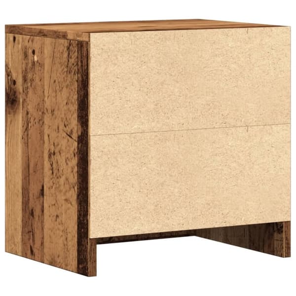vidaXL Yöpöydät 2 kpl vanha puu 40x30x40 cm lastulevy
