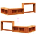 Miniatyrbillede 8 af 10: vidaXL sengebord med skrivebord 222x107x75 cm massivt fyrretræ
