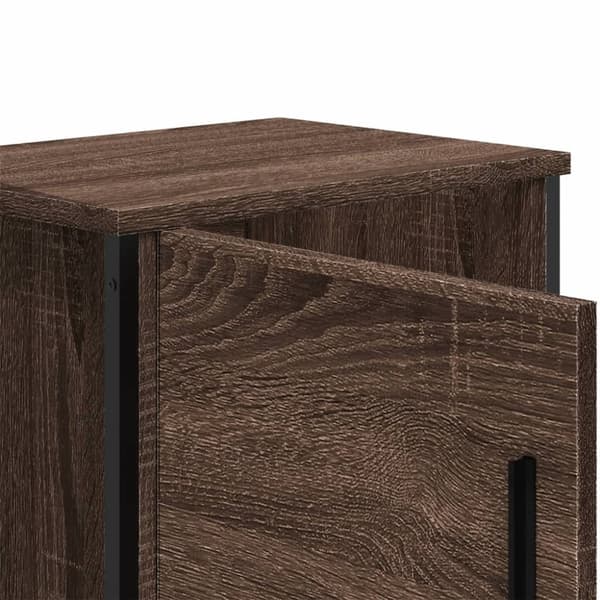 vidaXL sengebord 40x30x40 cm konstrueret træ brun egetræsfarve
