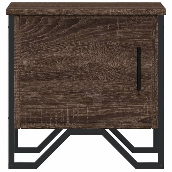 vidaXL Nattbord brun eik 40x30x40 cm konstruert tre