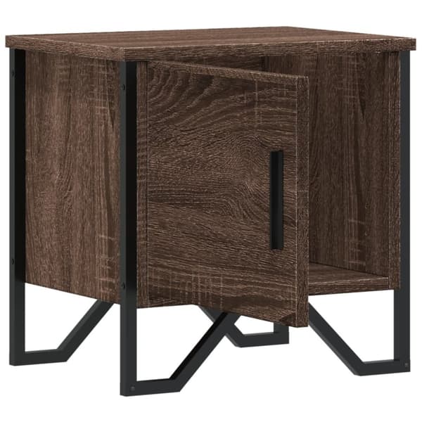 vidaXL Nattbord brun eik 40x30x40 cm konstruert tre