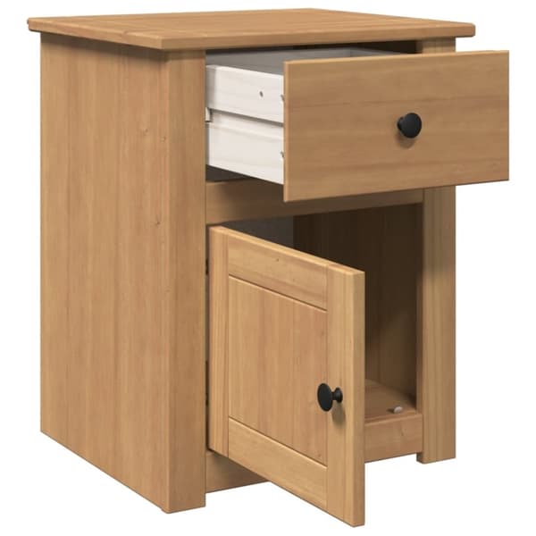 vidaXL Sängbord Panama 46x40x57 cm massiv furu