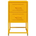 Miniatyrbillede 7 af 11: vidaXL sengeborde 2 stk. 36x39x60,5 cm stål sennepsgul