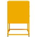 Miniatyrbillede 8 af 11: vidaXL sengeborde 2 stk. 36x39x60,5 cm stål sennepsgul