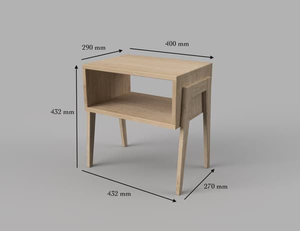 Sängbord, lantligt sängbord