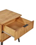Miniatyrbilde 9 av 11: Sengebord i Lyst Tre Furu med 2 Oppbevaringsskuffer Skandinavisk Moderne Design Soverom