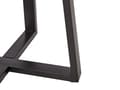 Miniatyrbilde 5 av 6: Sidebord Svart med Hvit Keramisk topp Metallramme Rund Marmoreffekt Moderne