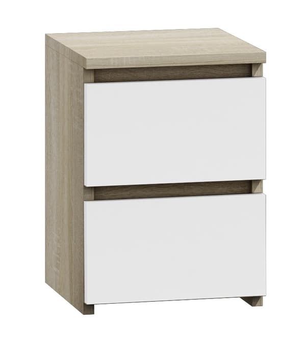 Malwa M2 yöpöytä, SONOMA WHITE