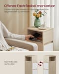 Miniatyrbillede 3 af 7: Rootz Modern Sengeborde - Natborde - Opbevaringsskabe - Træspånplade - MDF - 30 cm x 25 cm x 65 cm - 19,2 kg - 45,4 kg Bordplade Kapacitet