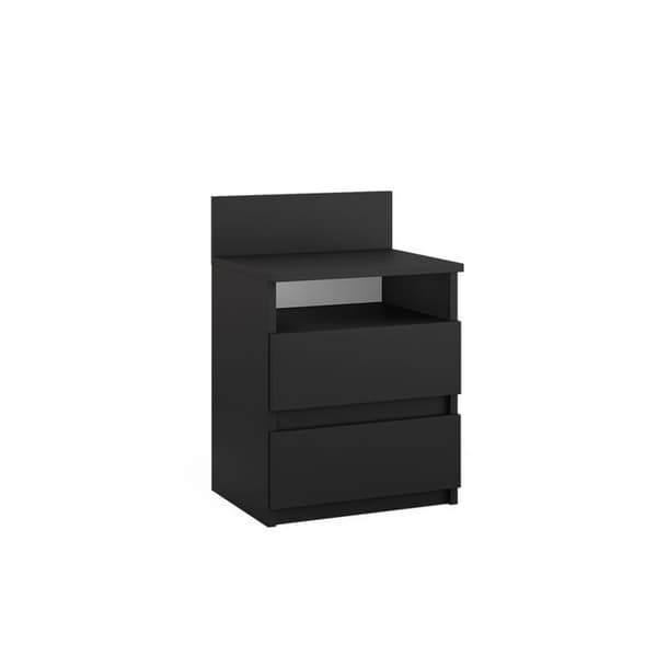 Vicco Monty sängbord, Svart, 39,6 x 59,1 cm