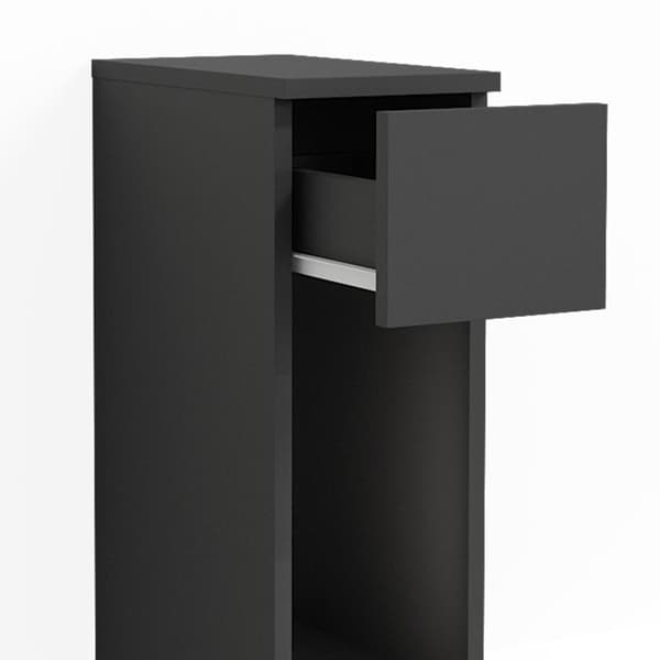 Enton sängbord, 20 x 59,5 cm, Svart, Vicco