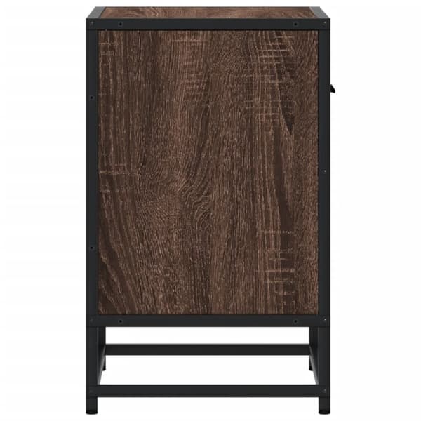 vidaXL Yöpöydät 2 kpl ruskea tammi 40x31x50 cm tekninen puu