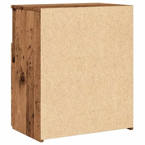 vidaXL sengeborde 2 stk. 50x32x60 cm konstrueret træ gammelt trælook