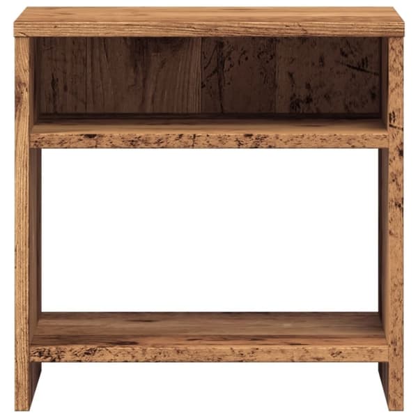 vidaXL sengeborde 2 stk. 40x30x40 cm konstrueret træ gammelt trælook