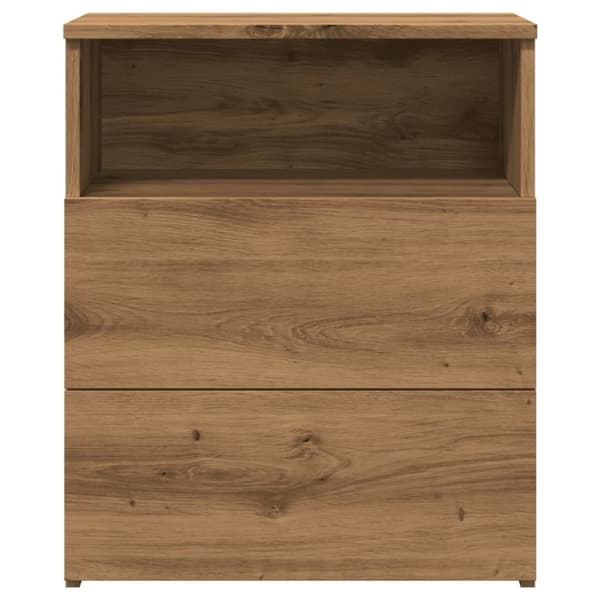 vidaXL sengebord 50x32x60 cm konstrueret træ kunsteg