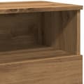 Miniatyrbillede 10 af 11: vidaXL sengebord 50x32x60 cm konstrueret træ kunsteg