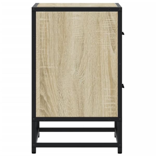 vidaXL sengeborde 2 stk. 40x31x50 cm konstrueret træ sonoma-eg