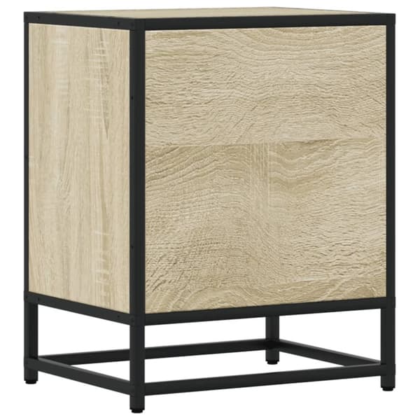 vidaXL sengeborde 2 stk. 40x31x50 cm konstrueret træ sonoma-eg