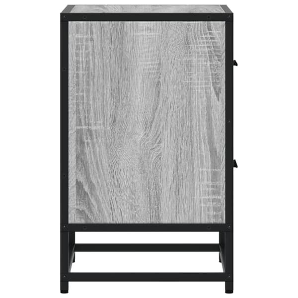 vidaXL Nattbord 2 stk grå sonoma 40x31x50 cm konstruert tre