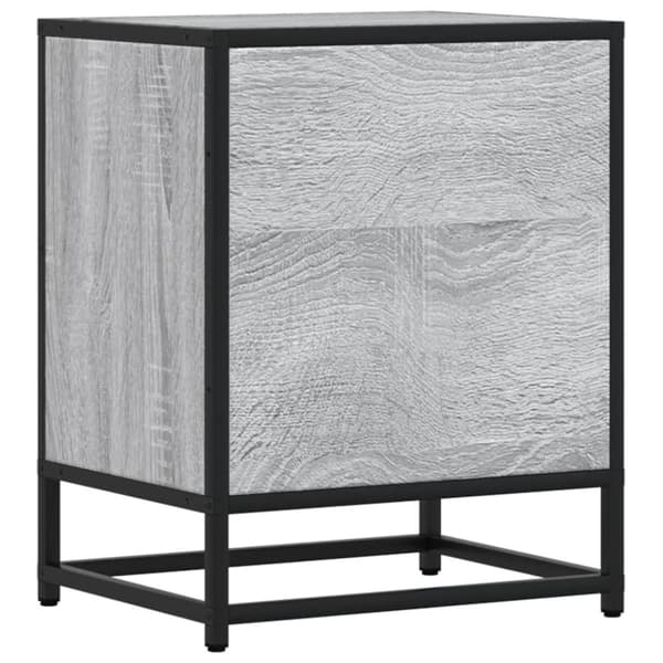 vidaXL Nattbord 2 stk grå sonoma 40x31x50 cm konstruert tre
