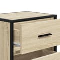Miniatyrbillede 10 af 11: vidaXL sengebord 40x31x50 cm konstrueret træ sonoma-eg