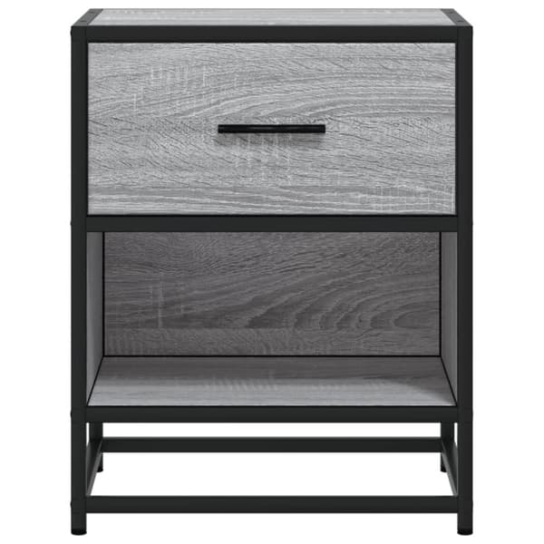 vidaXL Yöpöydät 2 kpl harmaa Sonoma 40x31x50 cm tekninen puu