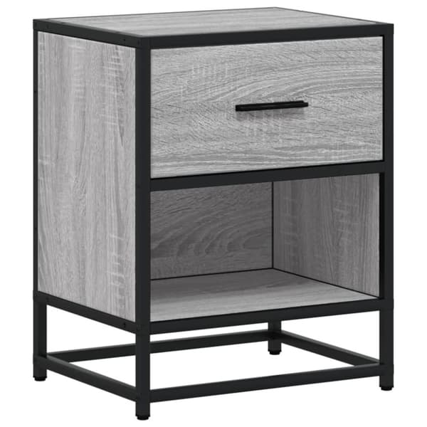 vidaXL Yöpöydät 2 kpl harmaa Sonoma 40x31x50 cm tekninen puu