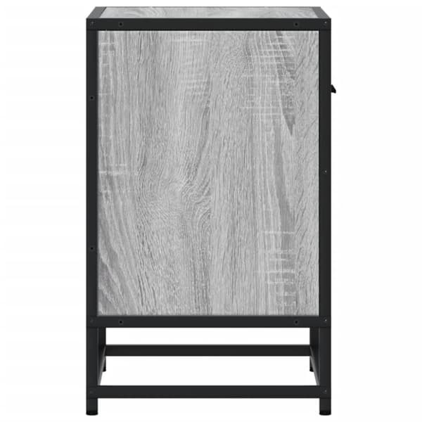 vidaXL Yöpöydät 2 kpl harmaa Sonoma 40x31x50 cm tekninen puu