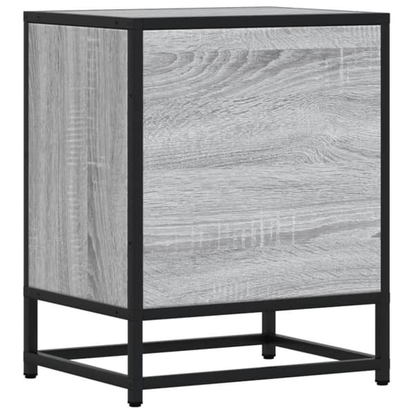 vidaXL Yöpöydät 2 kpl harmaa Sonoma 40x31x50 cm tekninen puu