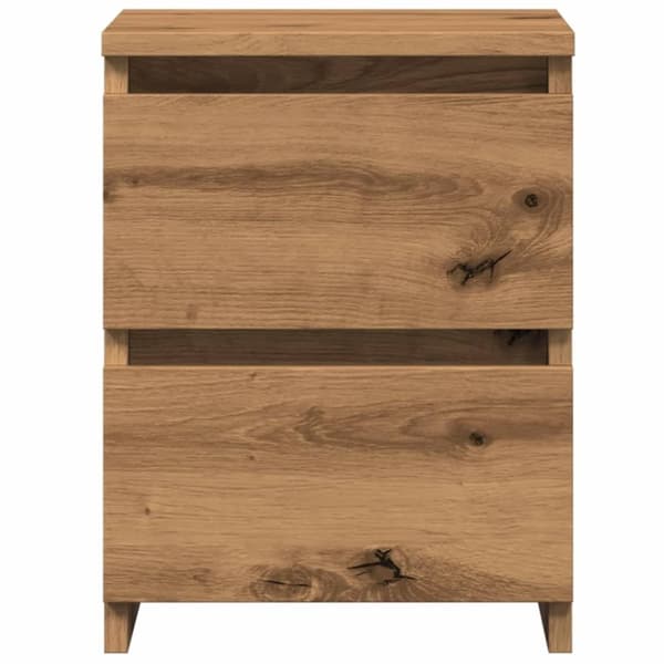 vidaXL sengebord 30x30x40 cm konstrueret træ kunsteg