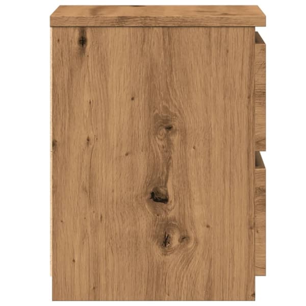 vidaXL sengebord 30x30x40 cm konstrueret træ kunsteg
